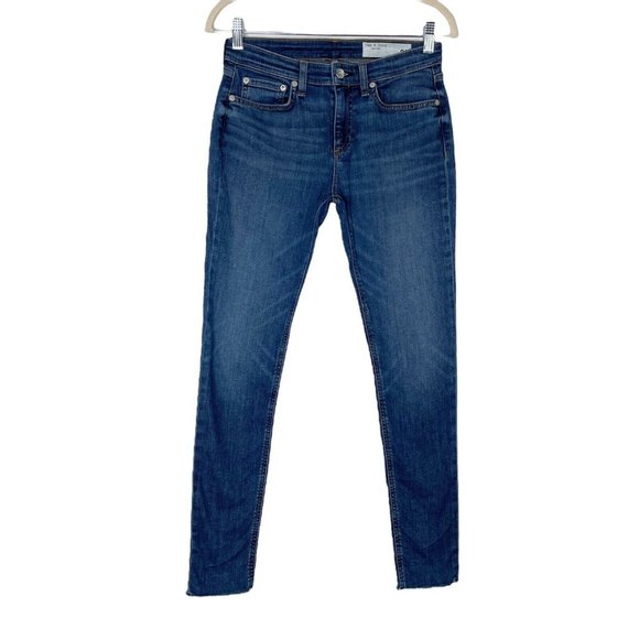 rag & bone Denim - Rag and Bone Cate Mid Rise Skinny Jeans Women’s Size 26 Frayed